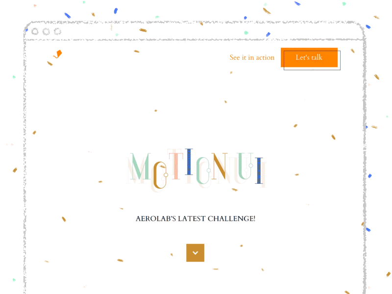 Example of Motion UI Principles