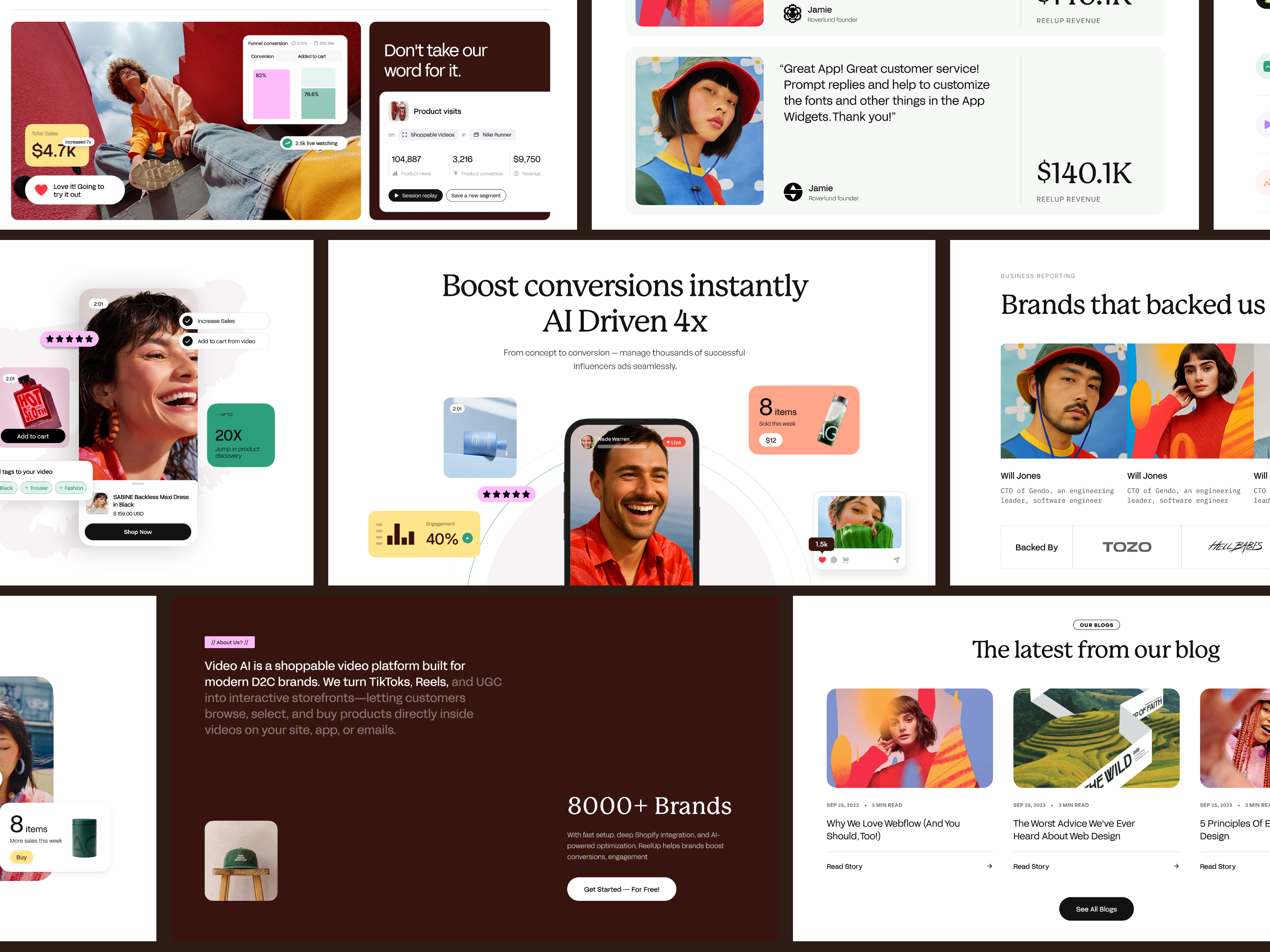 Example of Website Design - AI Sales Agent Deck