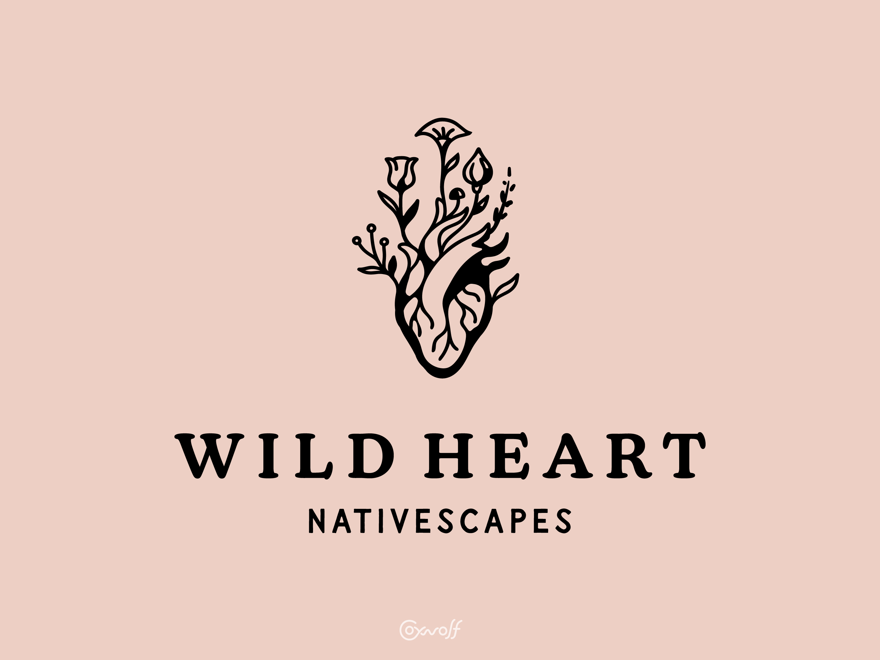 Example of Wild Heart Nativescapes - Brandmark Illustration