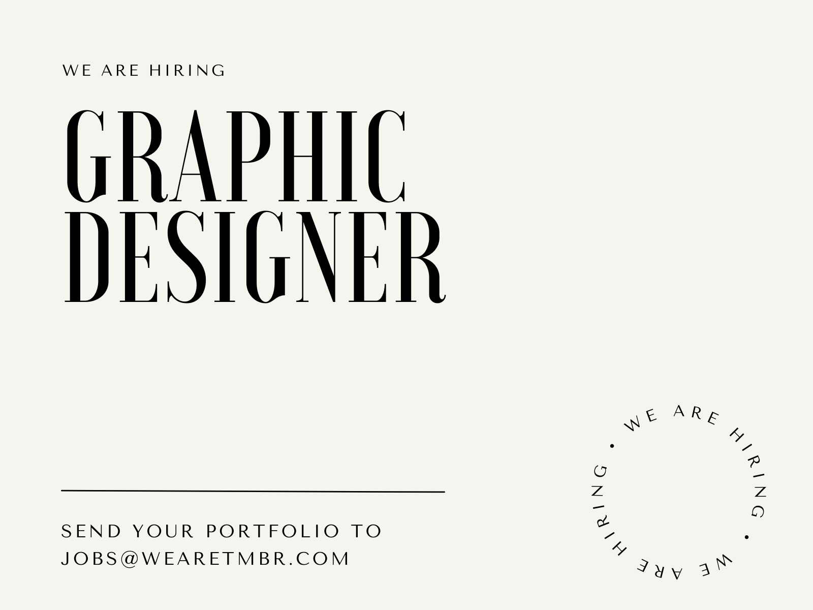 Example of Hiring Graphic Designer