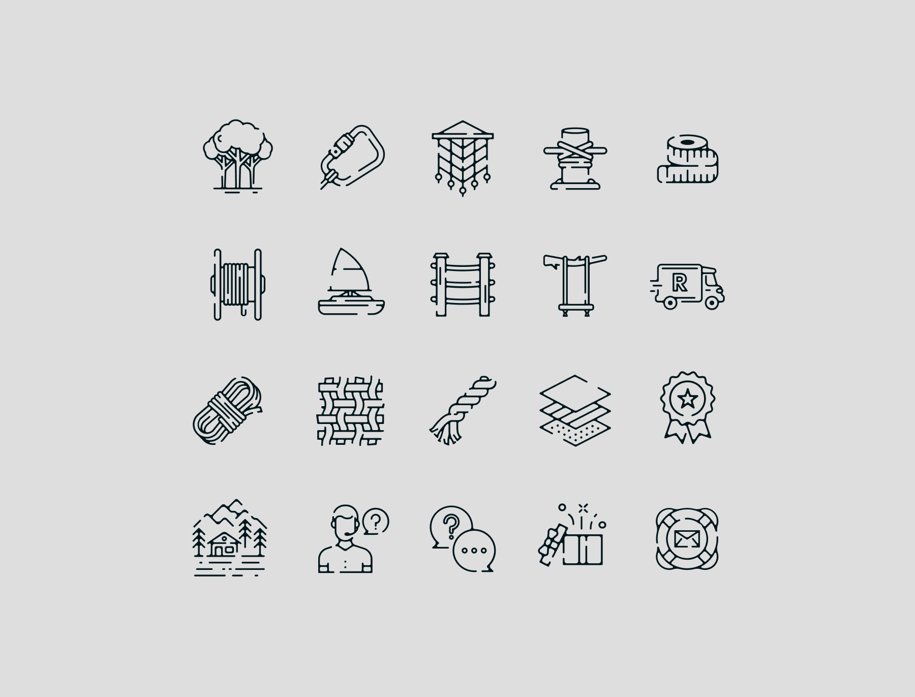 Example of Rope.com Icon Set