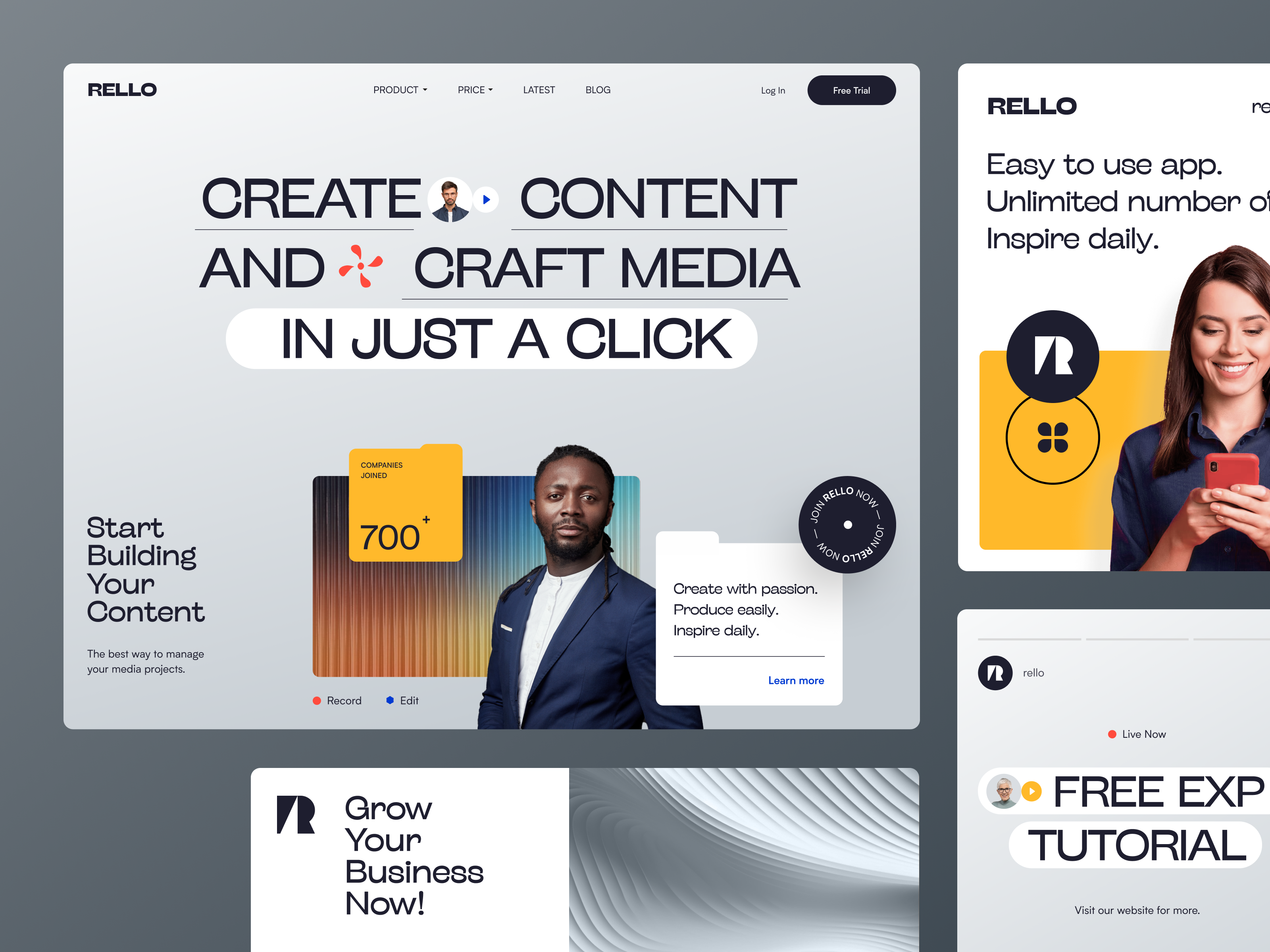 Example of Website Design (5 Pages)