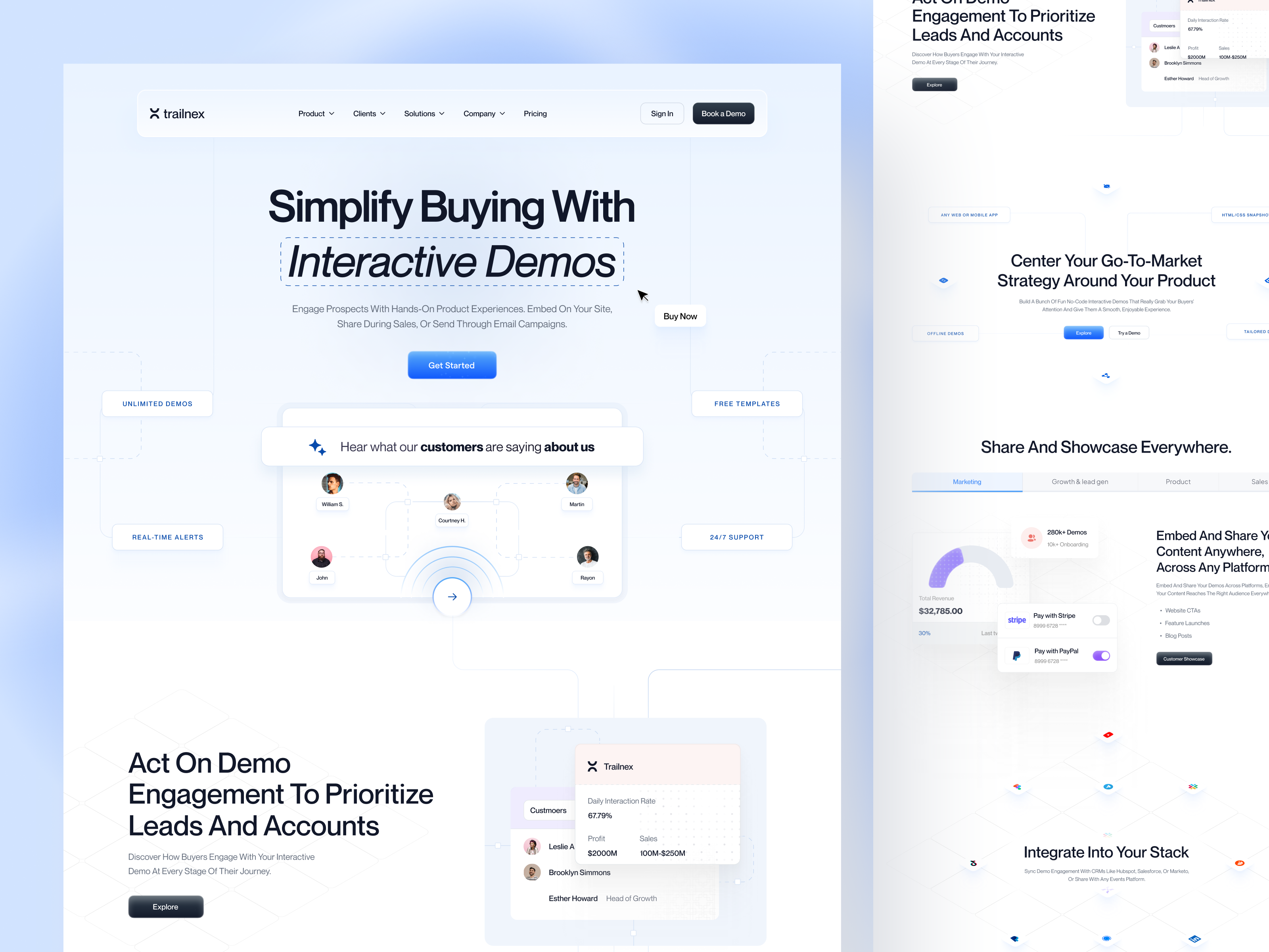 Example of Trailnex: SaaS Marketing Landing Page