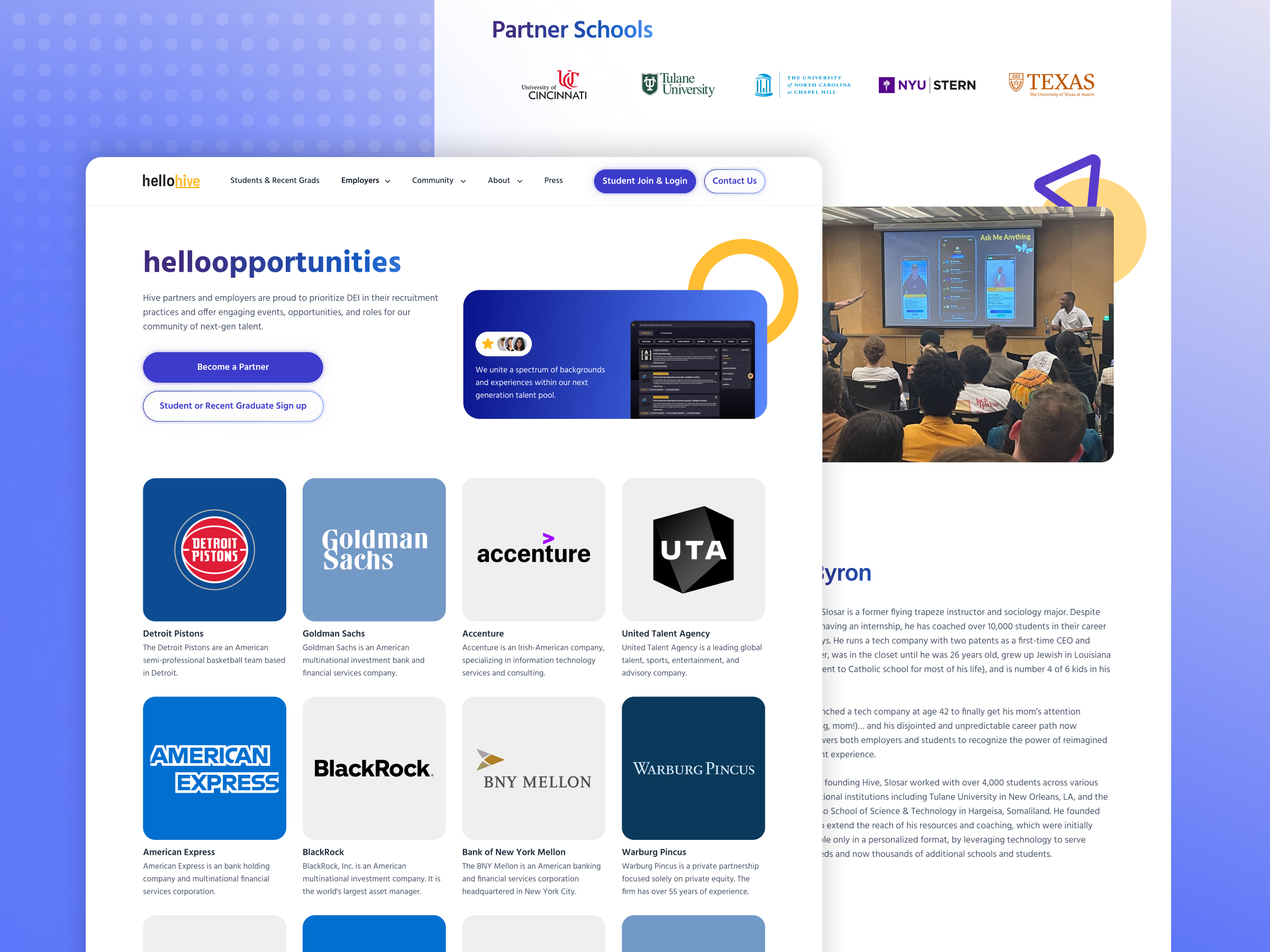 Example of Talent. Opportunities. Design. ✦  Job Board Platform UI
