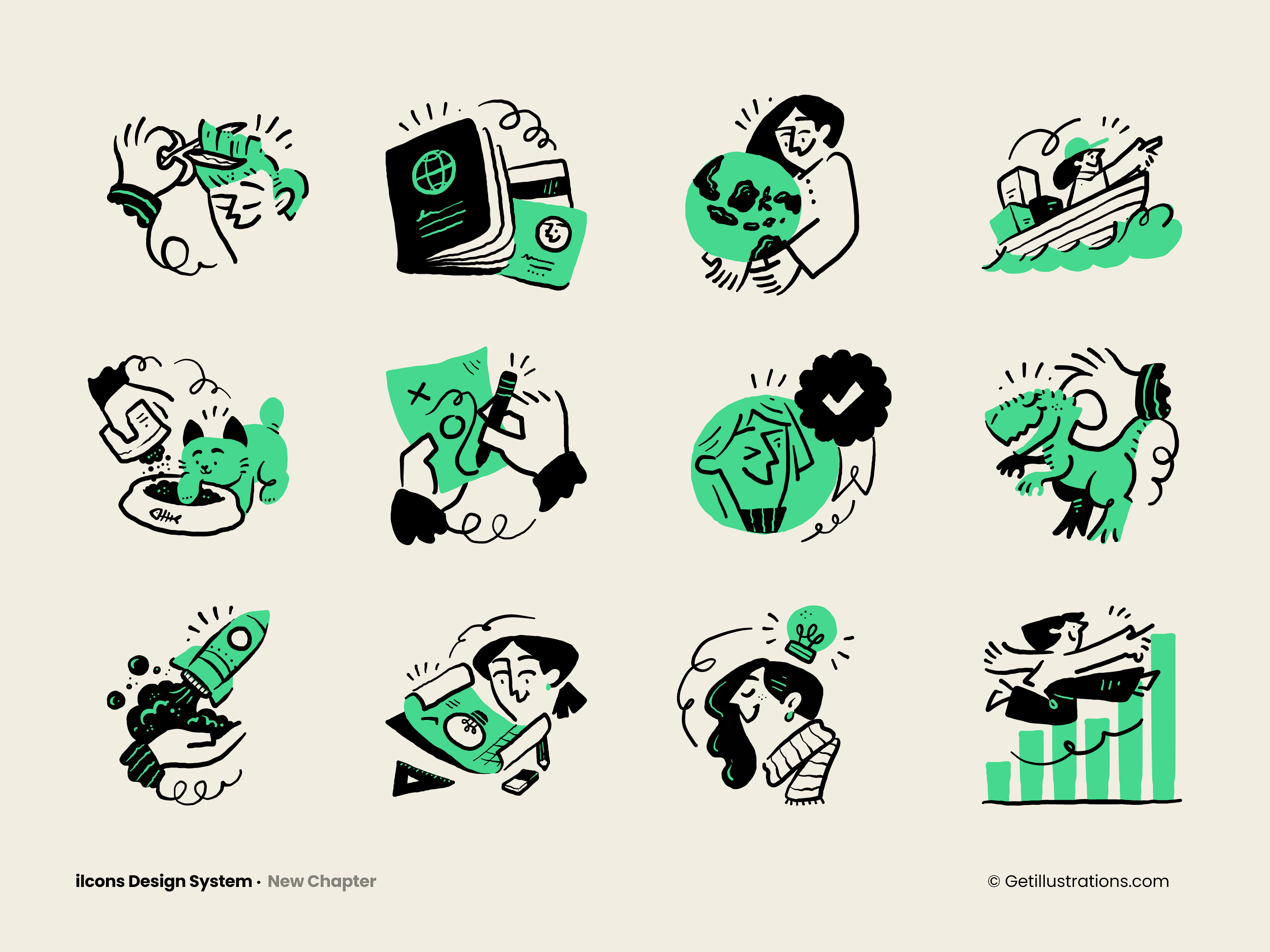 Example of Ilcons Design System illustrations