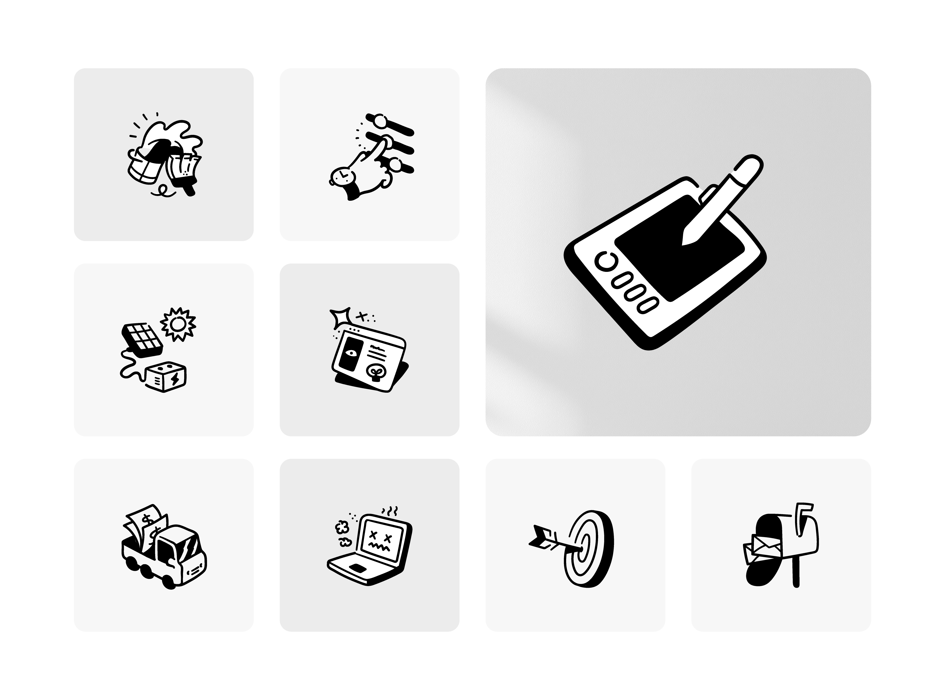 Example of Sharpie icons - Mix
