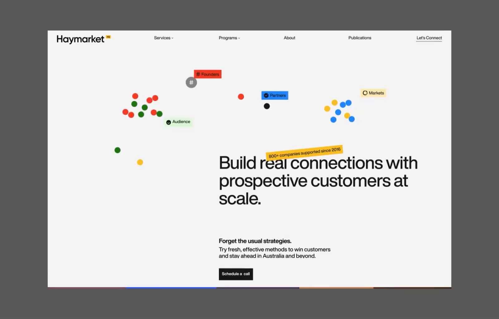 Example of Haymarket - Marketing Agency Website